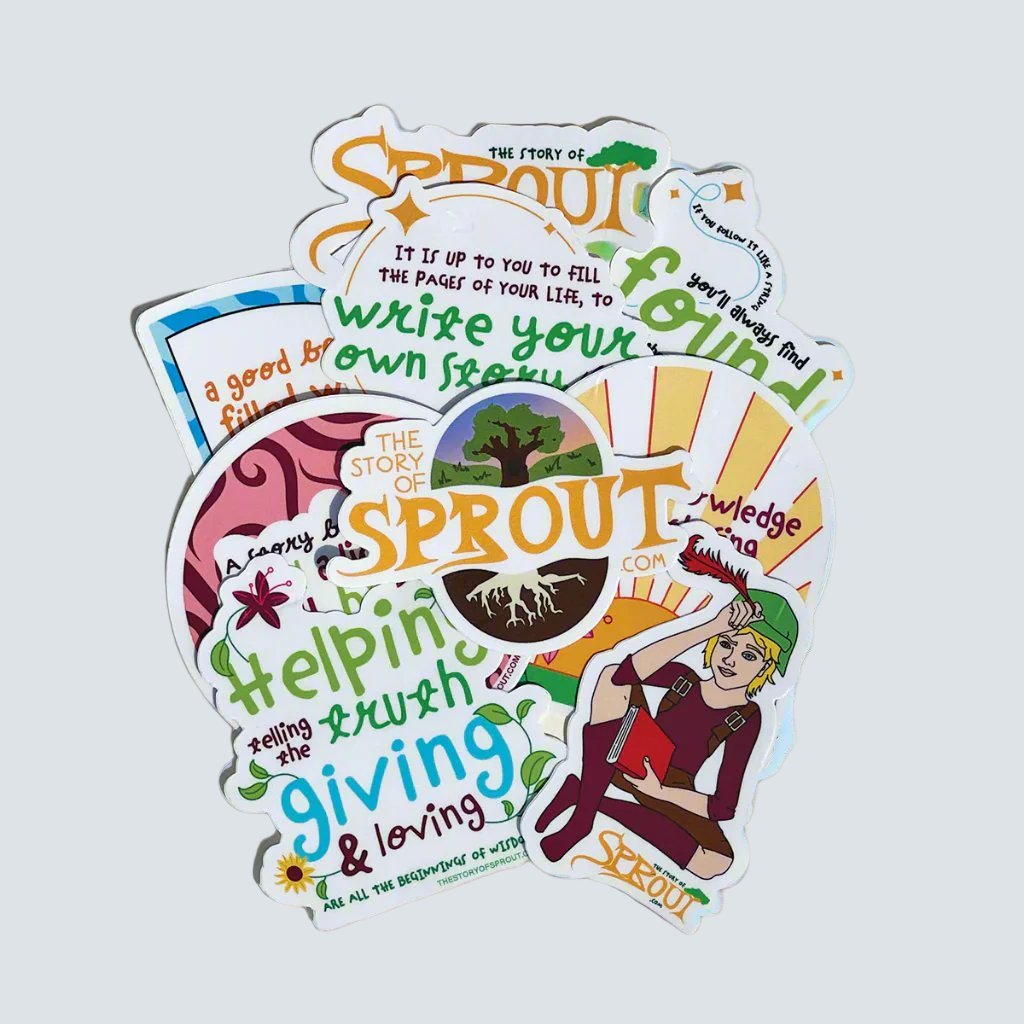 Decorative Stickers Based on The Story of Sprout